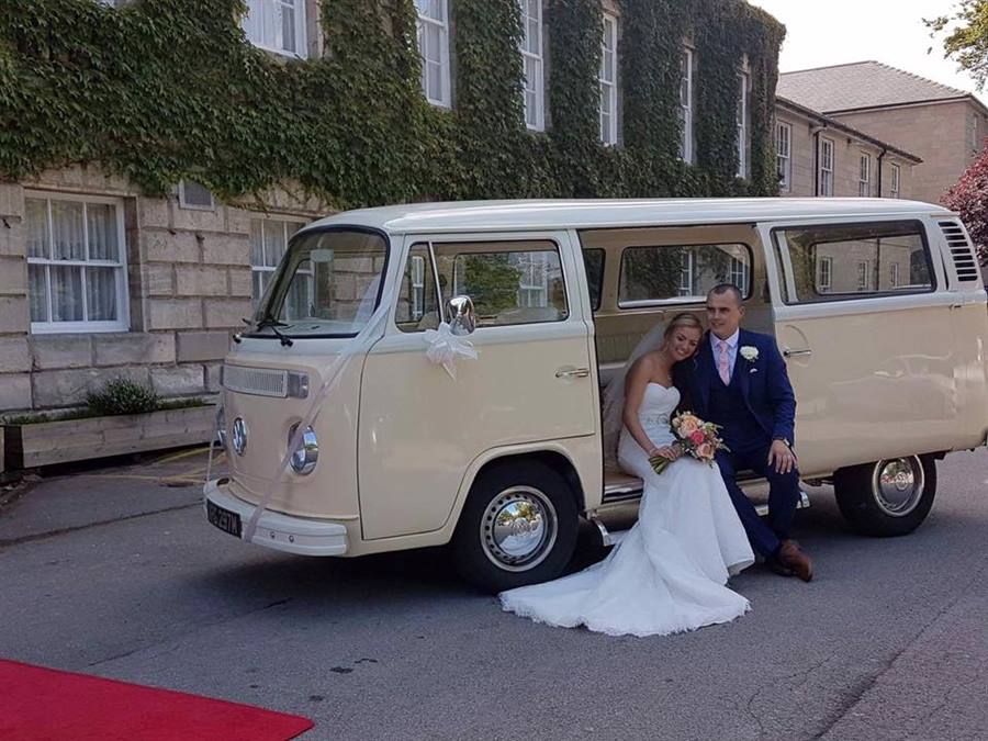 vw camper van for wedding hire