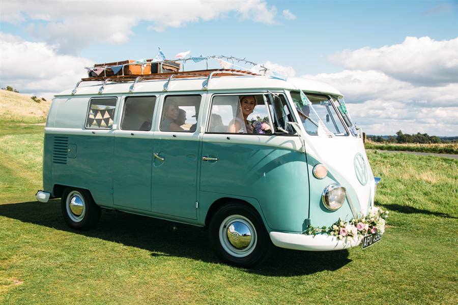 VW Campervan Split-Screen wedding car
