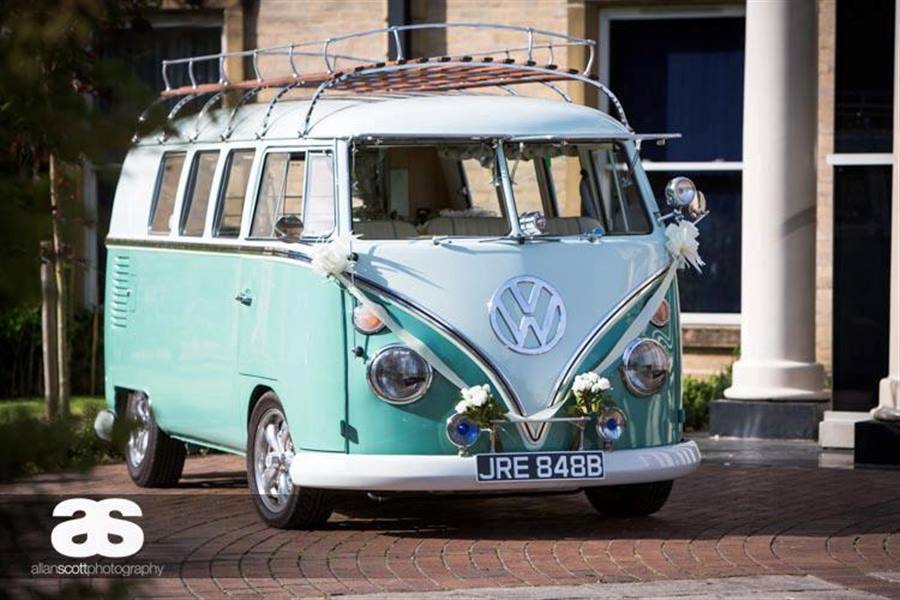 vw camper van for wedding hire