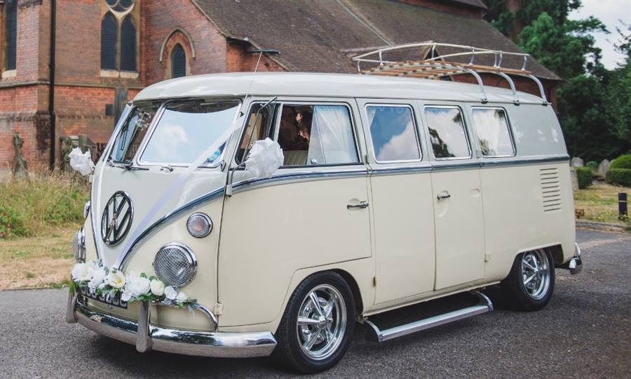 VW Campervan Split-Screen wedding car