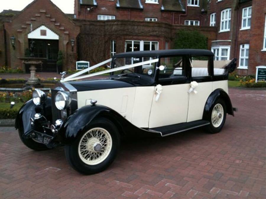 Rolls Royce Laundaulette wedding car