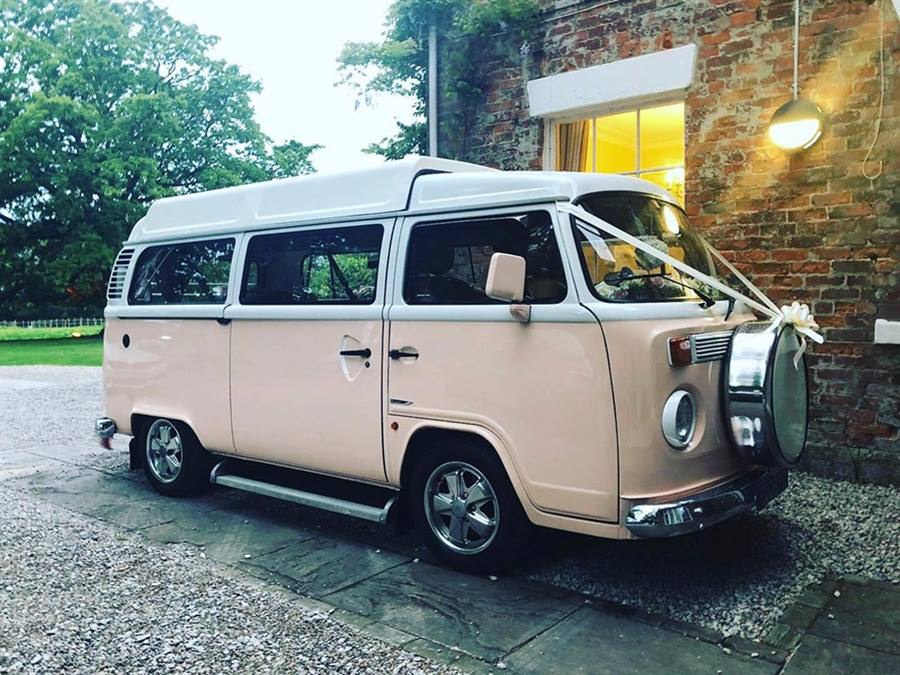 VW Campervan Bay Window wedding car
