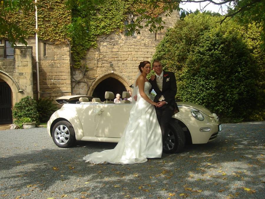 VW Beetle wedding car