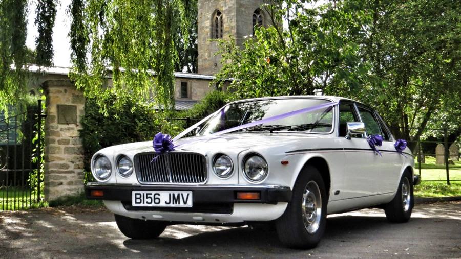 Jaguar XJ6 - White Wedding Car wedding car