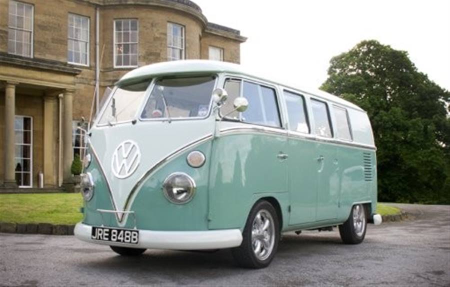 White over Turquoise VW Campervan T1 Split Screen The Original