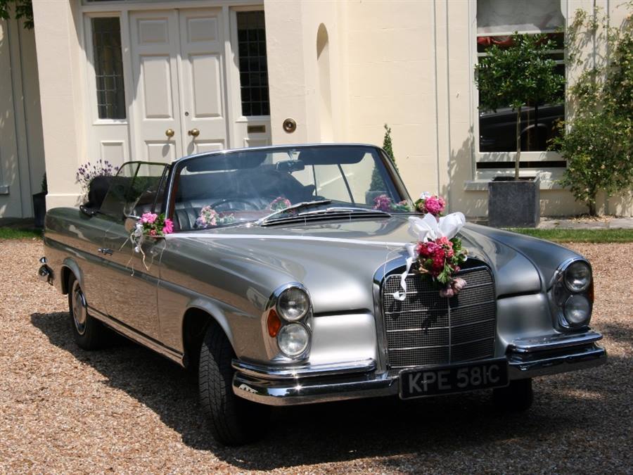 Mercedes 220SE Cabriolet wedding car