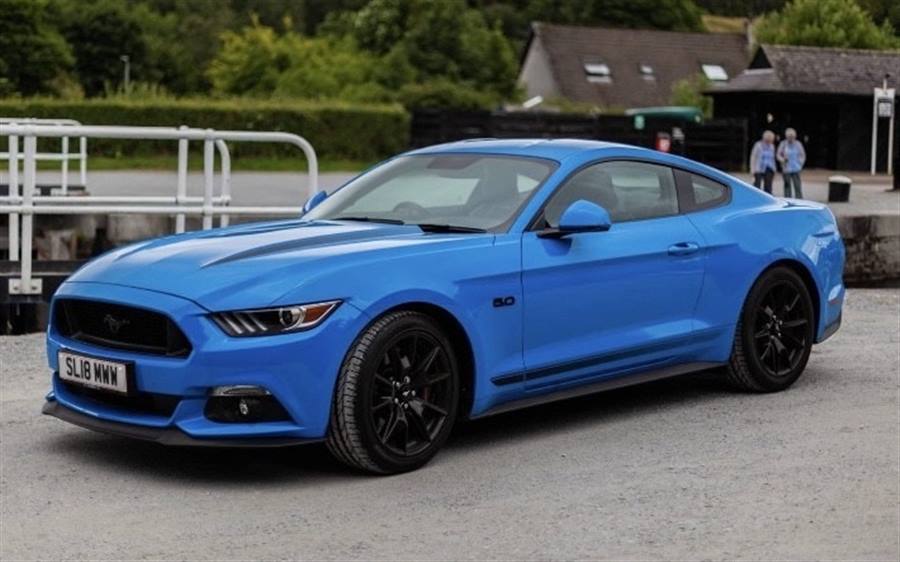 Grabber Blue Shadow Edition Ford Mustang Gt 2018 Muscle Car Wedding Car In  Carnoustie #11538