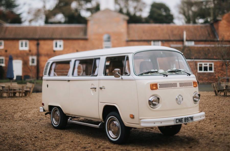 VW Campervan T2 Bay Window wedding car