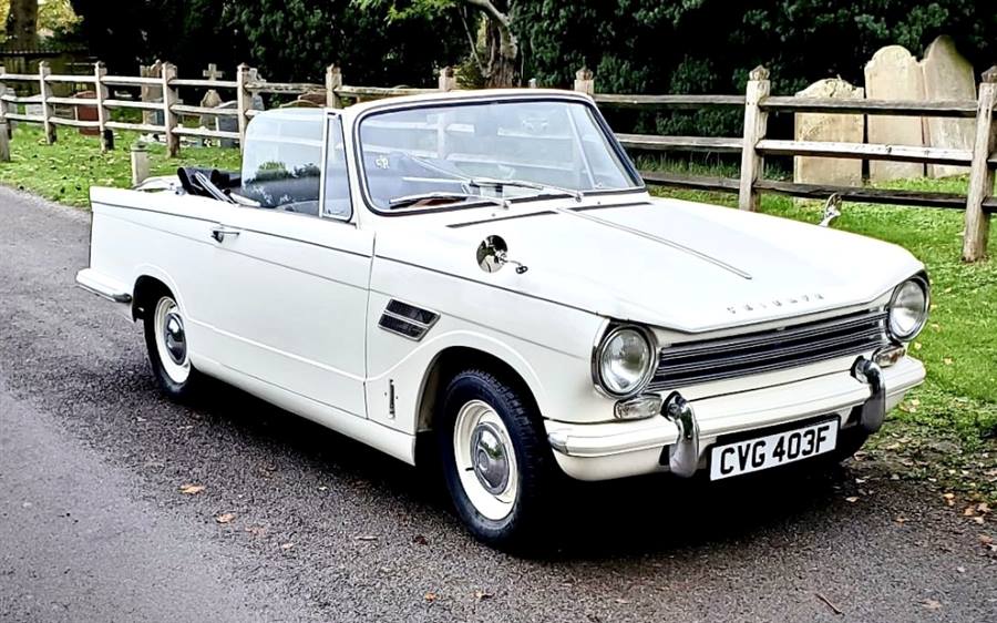 Triumph 1968 Herald wedding car