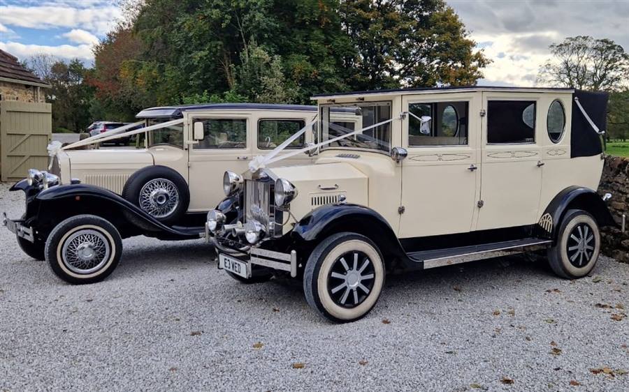 Large Vintage Pair Bramwith & Imperial wedding car