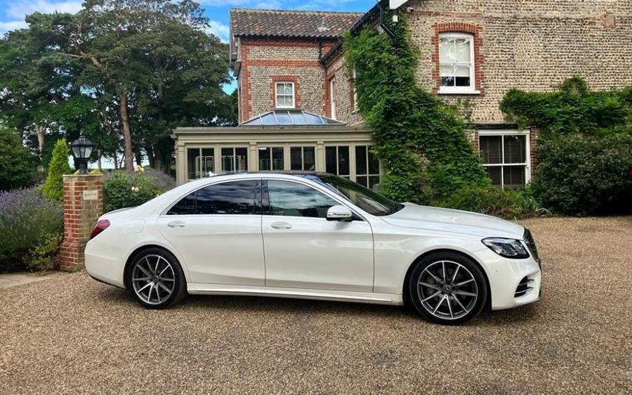 Mercedes S Class wedding car