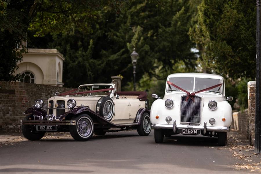 Vintage Pair Beauford & Princess wedding car