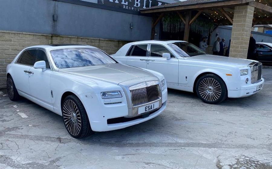 Rolls Royce Pair Phantom Ghost wedding car #12500