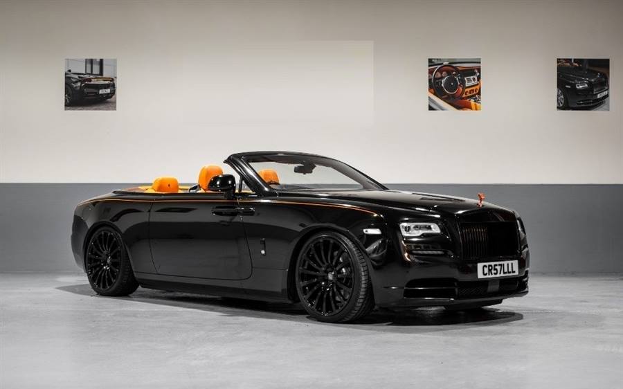 Black Rolls Royce Dawn wedding car in Warrenpoint #12533