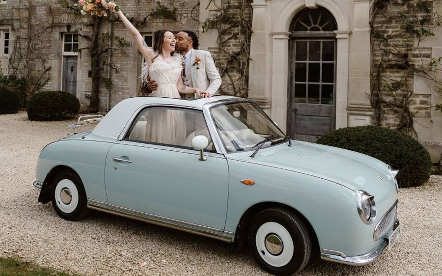 Nissan Figaro 1991 wedding car