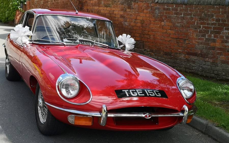 Jaguar E-Type wedding car