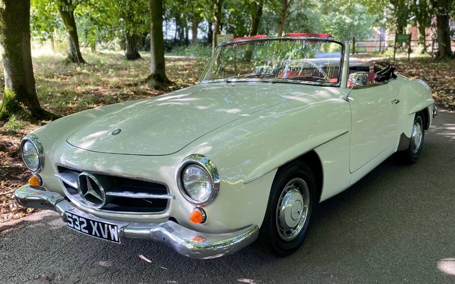 Mercedes 190 SL wedding car