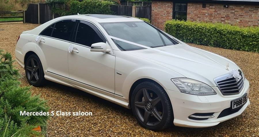 Mercedes S Class wedding car