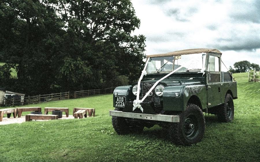 Land Rover Series 1 wedding car
