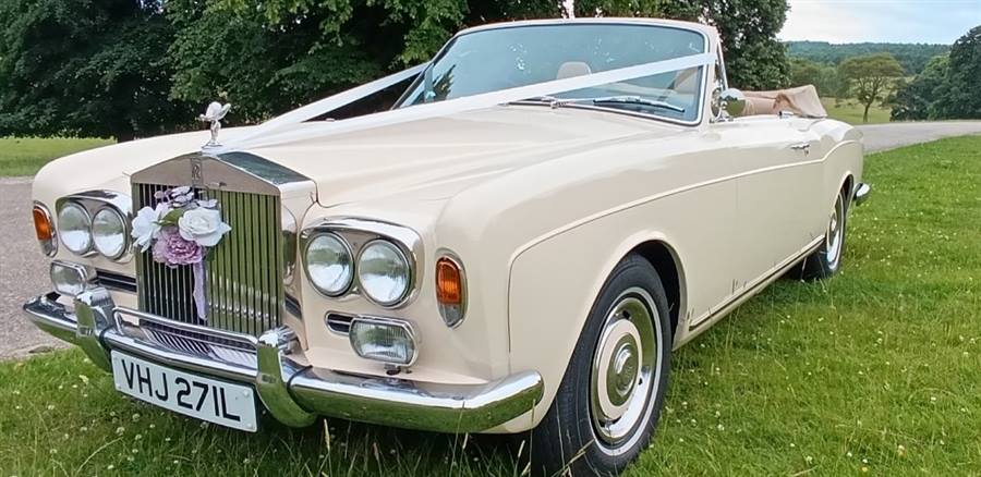 Rolls Royce Corniche Convertible wedding car