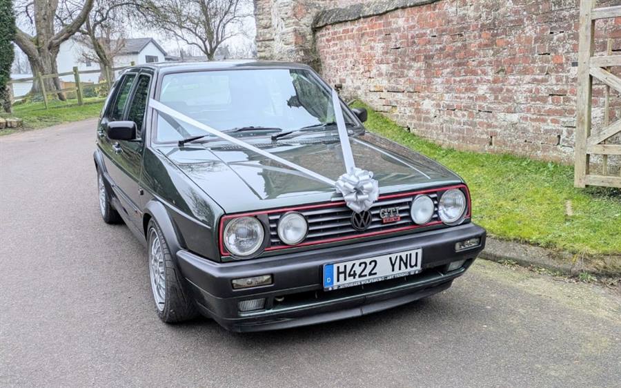 Volkswagen Golf Mk2 wedding car