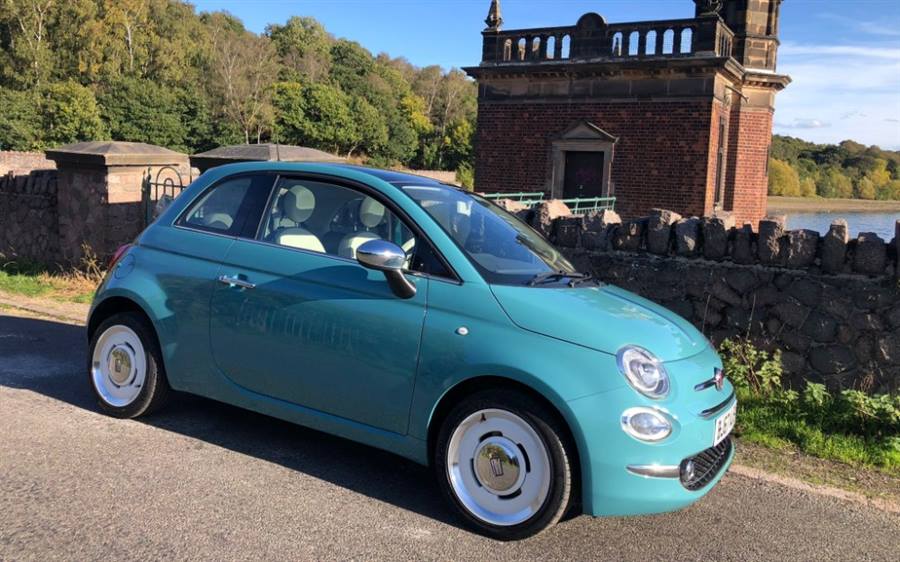 Fiat 500 Anniversario wedding car