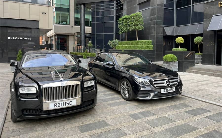 Rolls Royce & Mercedes Modern Car Package wedding car