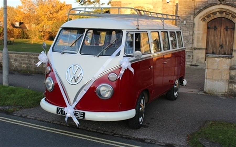 VW Splitscreen Camper wedding car