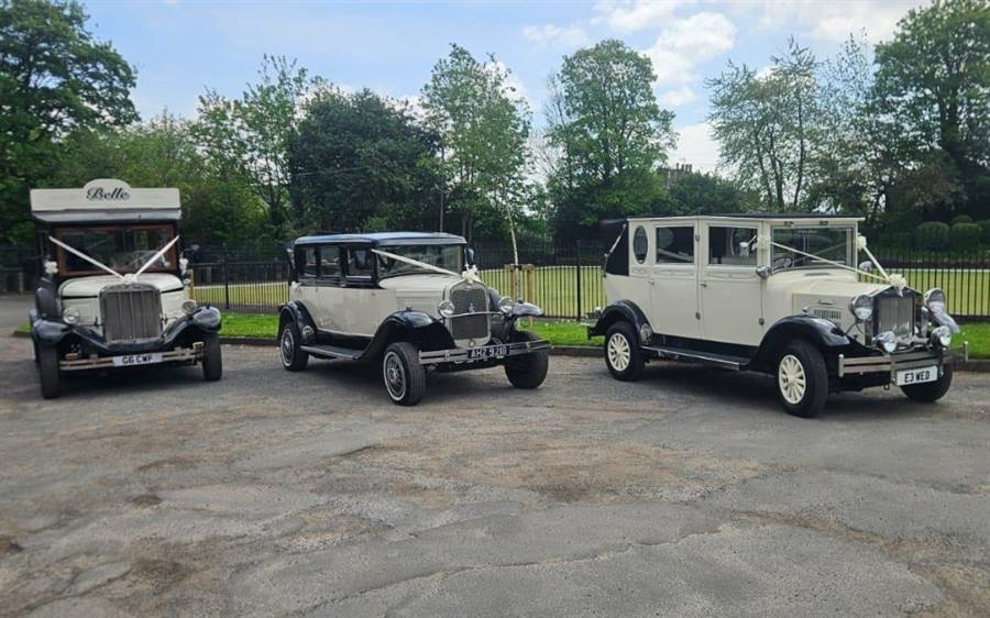 Triple Car Package 3 x Vintage Styled wedding car