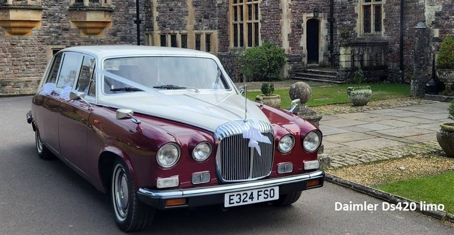 Daimler DS420 limo wedding car