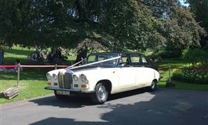 Daimler DS420 Wedding car. Click for more information.