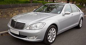 Mercedes S Class 1 Wedding car. Click for more information.