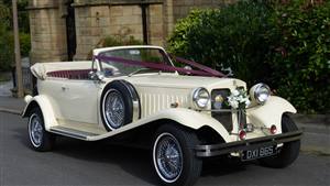 Beauford Open Top Tourer Wedding car. Click for more information.