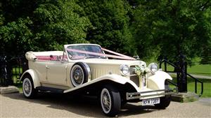 Beauford Open Top Tourer Wedding car. Click for more information.