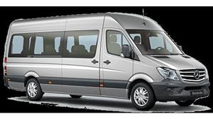Mercedes 16 Seater Minibus Wedding car. Click for more information.