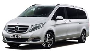 Mercedes V Class Minibus Wedding car. Click for more information.