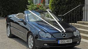 Mercedes CLK 320 Wedding car. Click for more information.