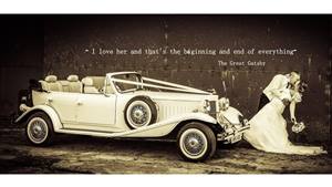 Beauford 4 Door Tourer Wedding car. Click for more information.