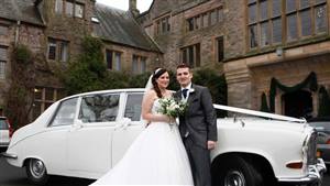 Daimler Limousine Wedding car. Click for more information.