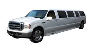 Ford Excursion Limo Wedding car. Click for more information.