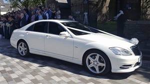 Mercedes S Class - 4 Passengers Wedding car. Click for more information.
