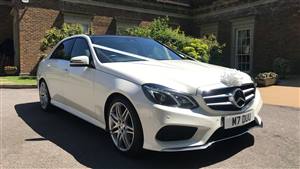 Mercedes E Class 4 Passengers Wedding car. Click for more information.