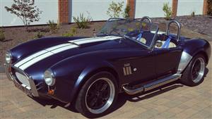 AC Cobra Wedding car. Click for more information.