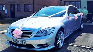 Mercedes Benz S Class Wedding car. Click for more information.