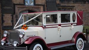 Imperial Landaulette Wedding car. Click for more information.