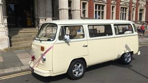 VW Campervan T2 Bay Window (Felix) Wedding car. Click for more information.