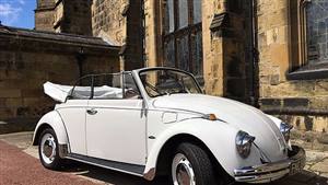 VW Cabriolet Beetle (Frankie) Wedding car. Click for more information.