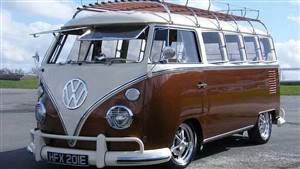 VW Campervan Split-Screen Wedding car. Click for more information.