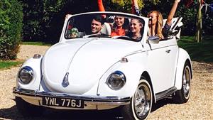 VW Karmann Beetle Wedding car. Click for more information.