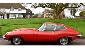 Jaguar E-Type Series 2 Wedding car. Click for more information.